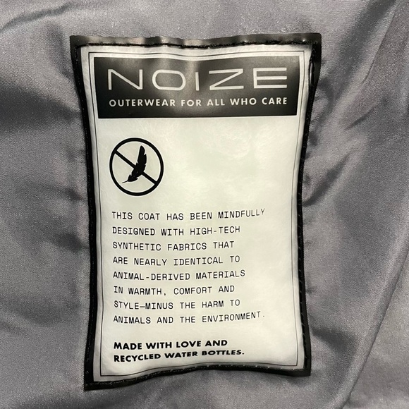 NWT Noize Vegan Aberdeen Mid-Length Puffer Winter Jacket in Sky Blue - Picture 14 of 16